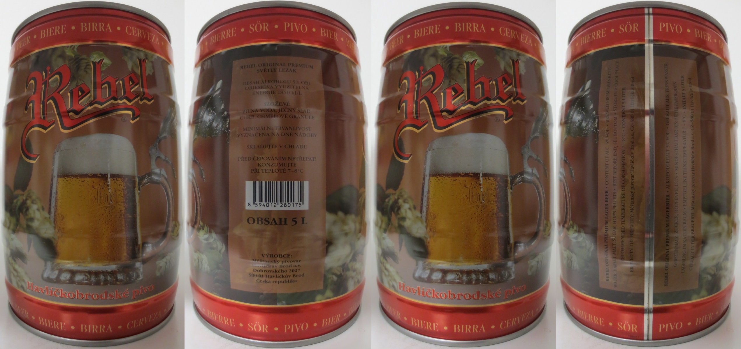 Rebel Havlíčkobrodské pivo (5L) č.2 a