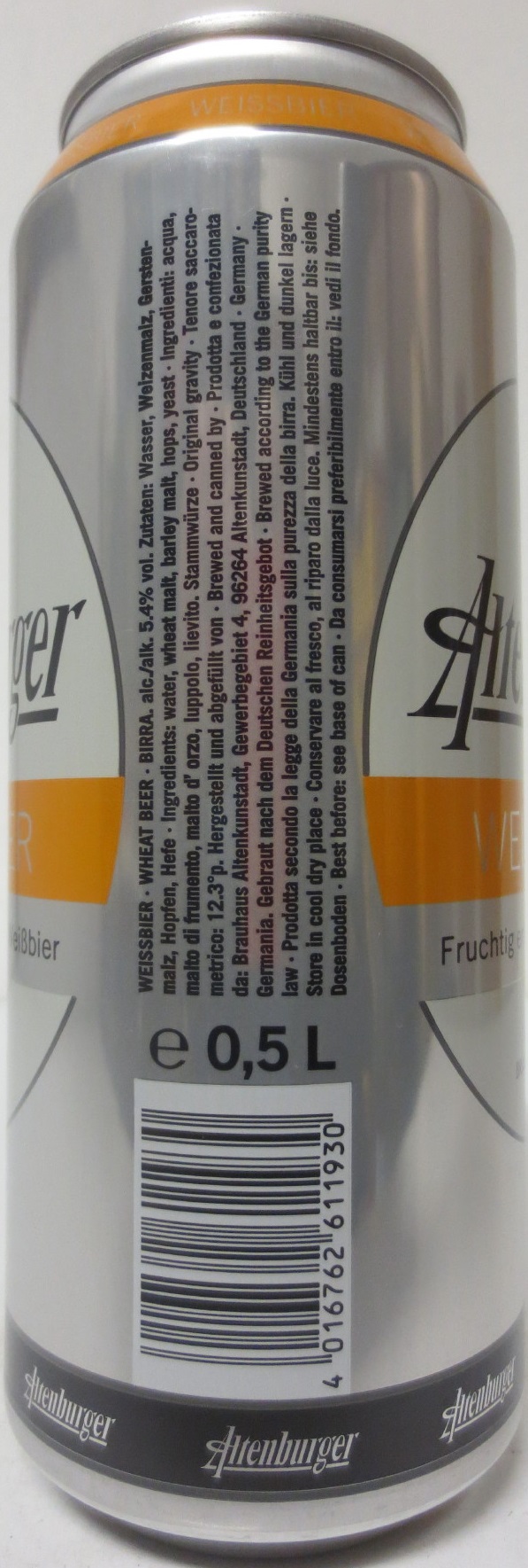 Altenburger WEISSBIER (50cl) 