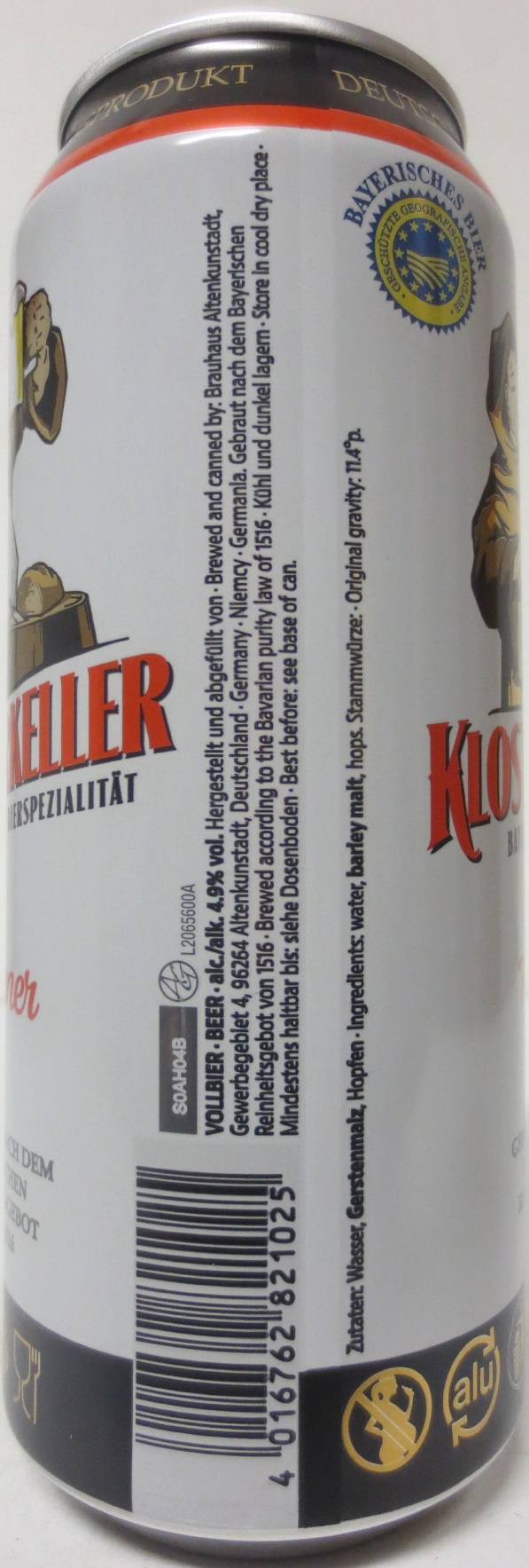 KLOSTERKELLER Pilsener (50cl) Nr.1 