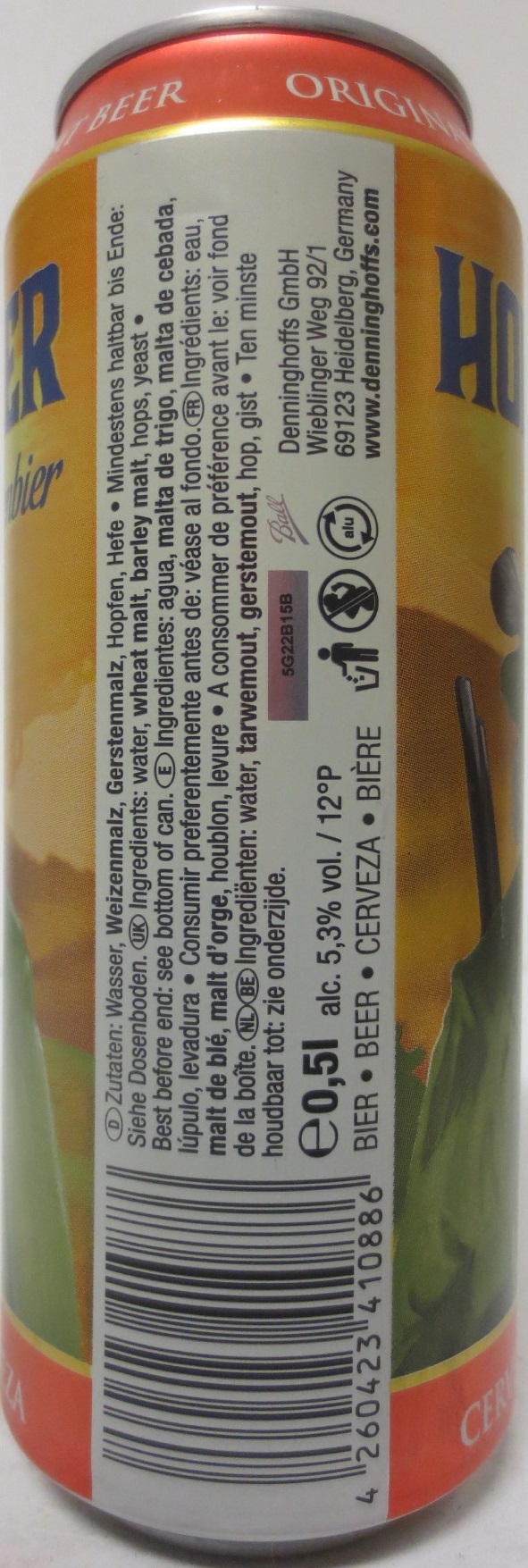 HOFJÄGER Weizenbier (50cl) Nr.2 