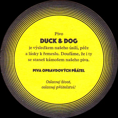 DUCK & DOG REAL BUDDIES BEER (žlutý) (PTMP-K-ab) 