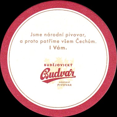 BUDĚJOVICKÝ Budvar PIVO Z NÁRODNÍHO PODNIKU (PTVP-K-ab)