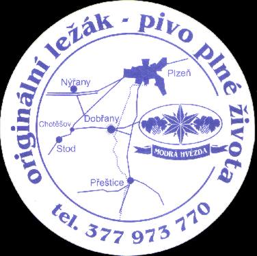 MODRÁ HVĚZDA DOBŘANY (mapa-jen telefonní číslo) (PTMP-K-ab) -