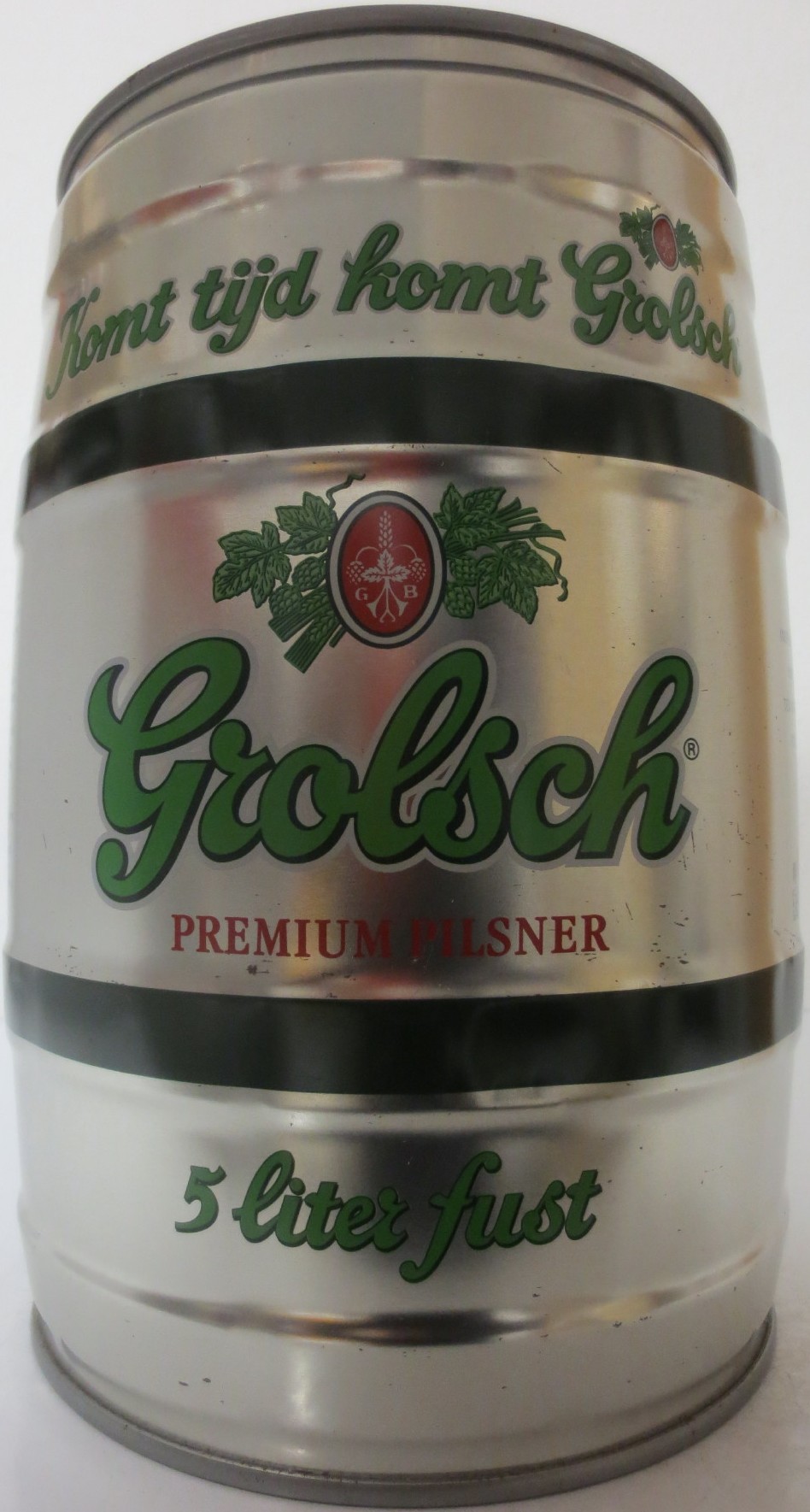 Grolsch PREMIUM PILSNER 5 liter fust (5L) Nr.1 