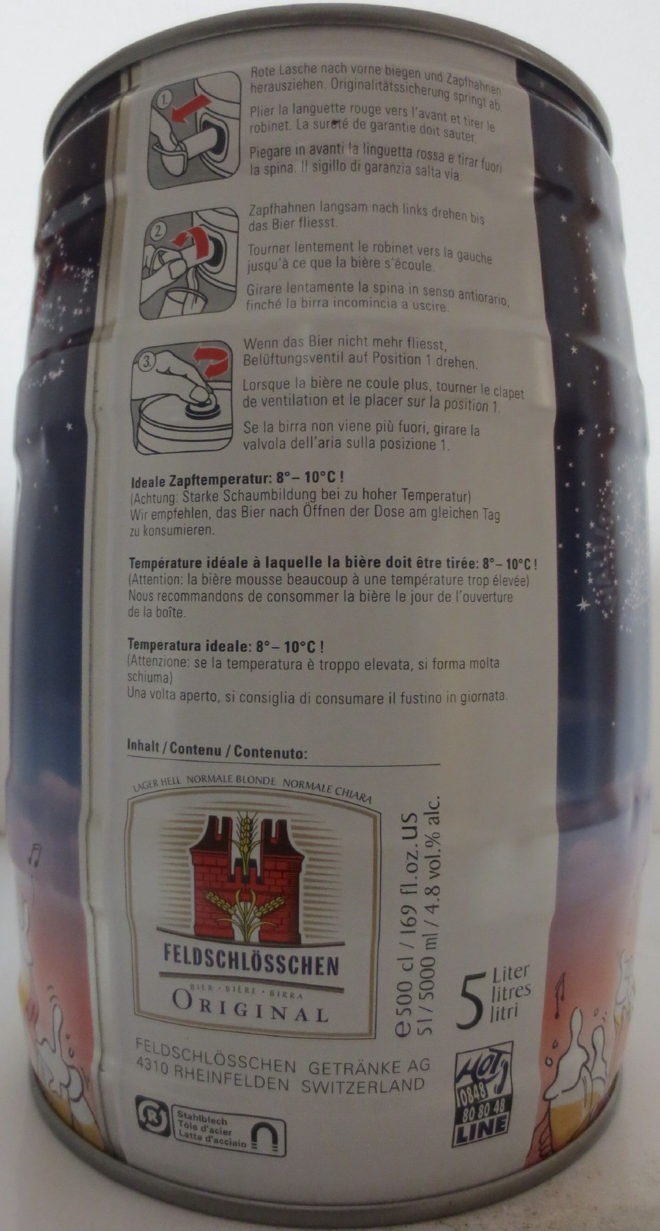 FELDSCHLÖSSCHEN ORIGINAL frohe festtage (5L) Nr.1