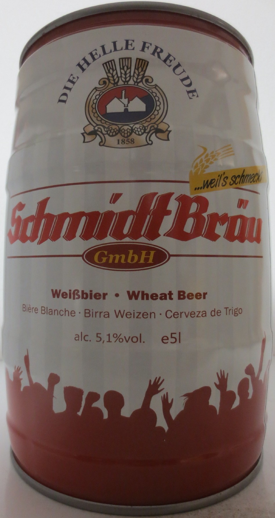 Schmidt Bräu GmbH Weißbier Wheat Beer (5L) Nr.1 