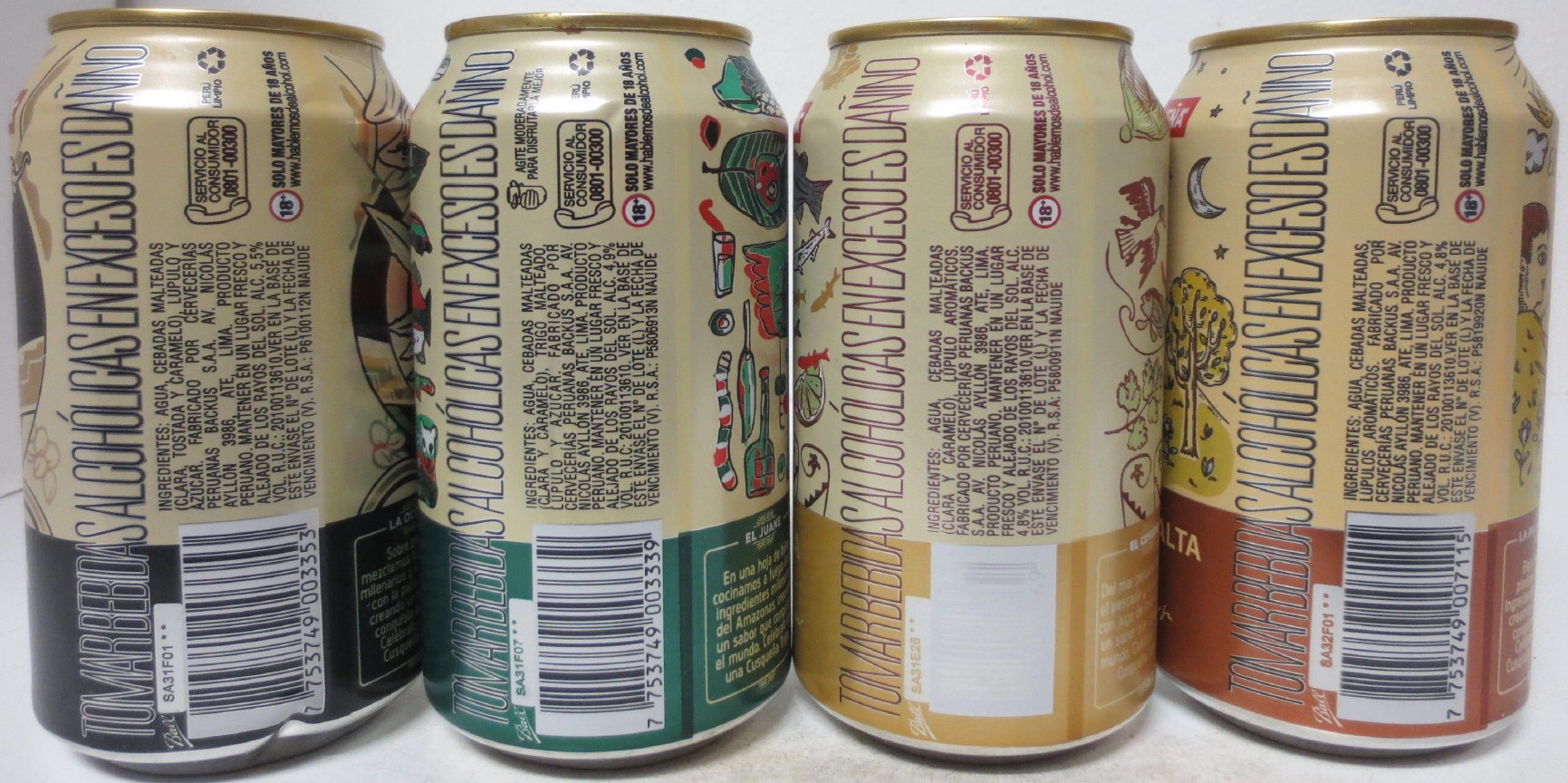 CUSQUEŇA set 4 cans from PERU (35,5cl) (B/O)