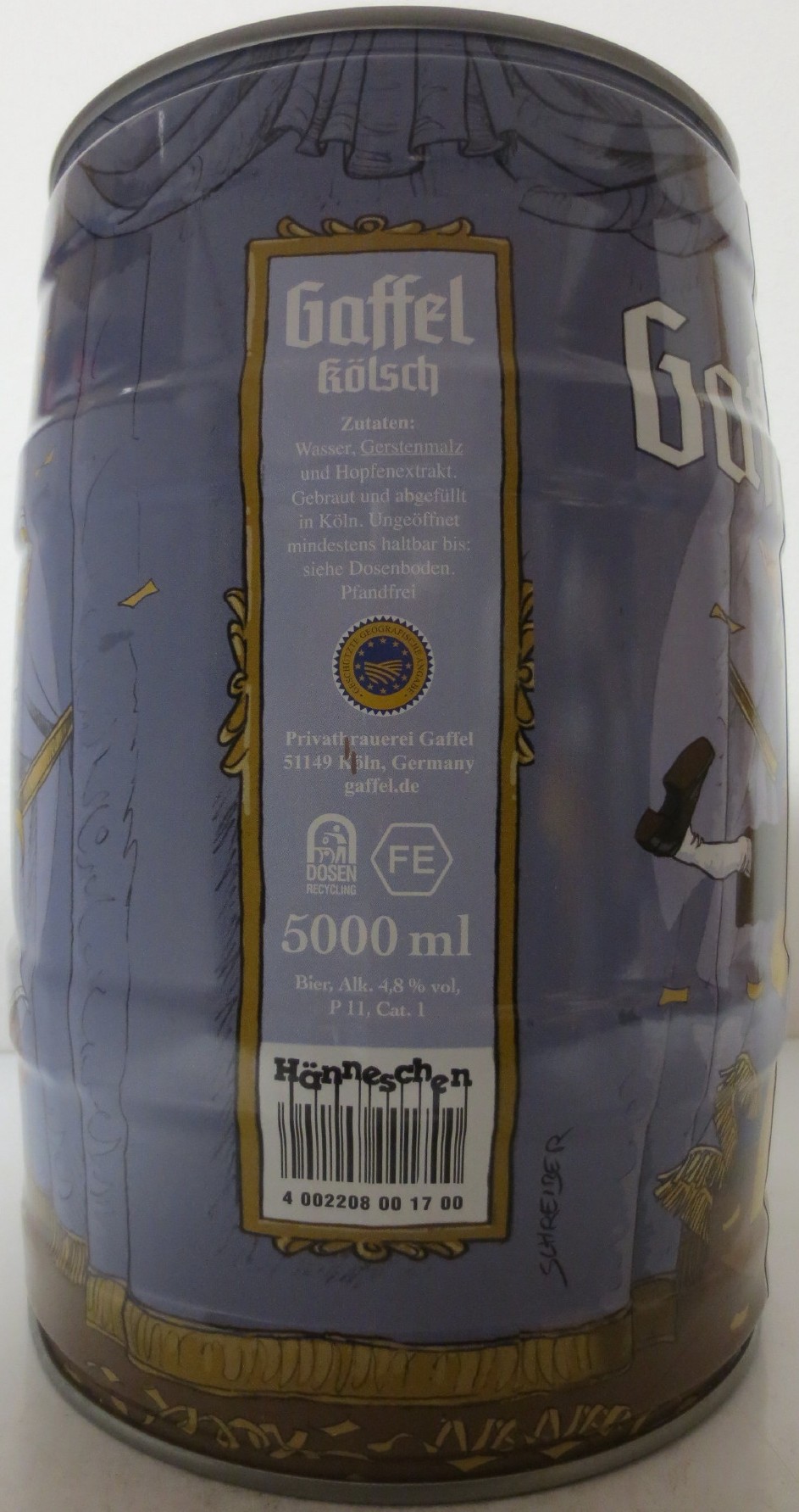 Gaffel kölsch Hänneschen (5L) Nr.1 