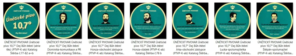 ÚNĚTICKÝ PIVOVAR Únětické pivo 10°-10,7°-12° Dej Bůh štěstí (série 18ks) (PTVP-K-ab) 