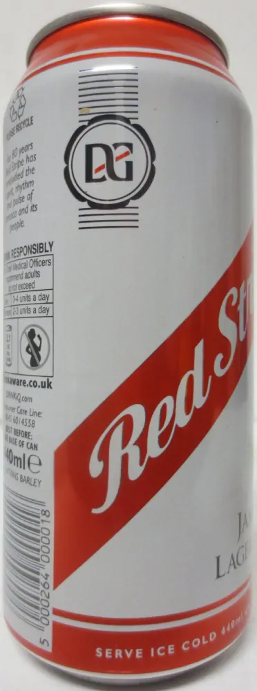 Red Stripe JAMAICA LAGER BEER (44cl) (B/O) Nr.1 