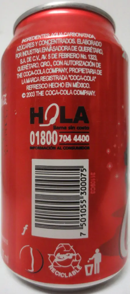 Coca-cola Edición 2003 from MEXICO (35,5cl) (T/O) Nr.1 de 5
