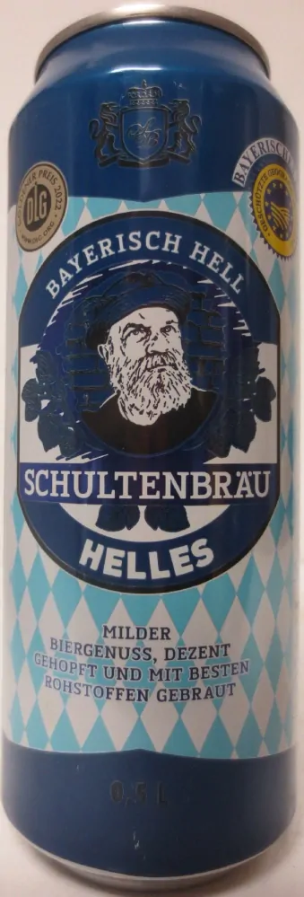 SCHULTENBRÄU HELLES BAYRISCH HELL (50cl) (B/O) Nr.1 
