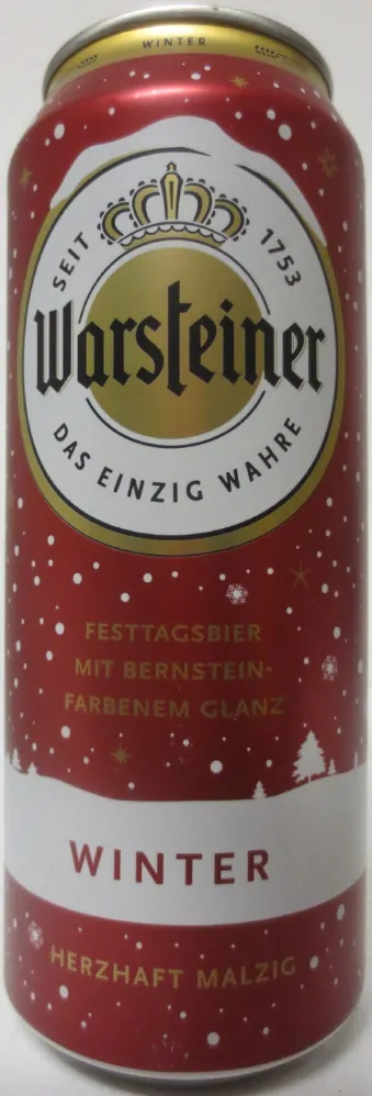 Warsteiner WINTER HERZHAFT MALZIG (50cl) (B/O) Nr.1 