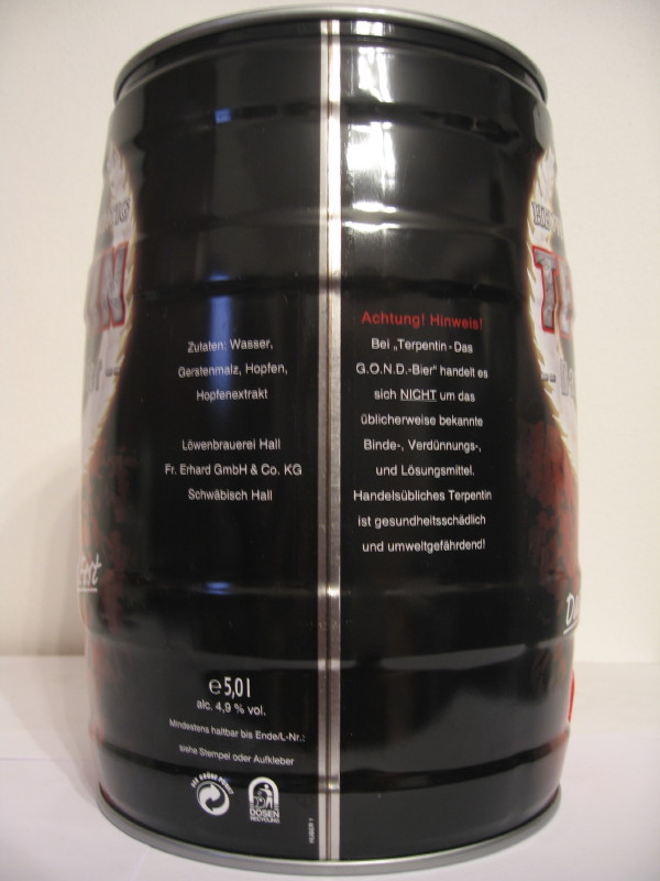 TERPENTIN Das G.O.N.D. Bier (5L) Nr..1