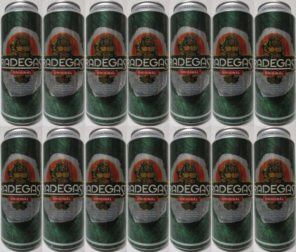 RADEGAST ORIGINÁL SBÍREJ EXTRALIGOVOU EDICI from CZECH REPUBLIC (14 cans) (50cl) (B/O) 