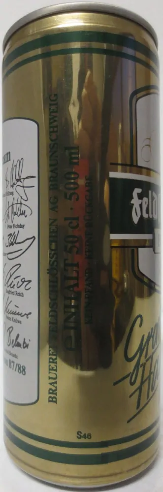 feldschlösschen PILSNER feinherb Gratuliert Hannover 96 (50cl) (B/O) Nr.1