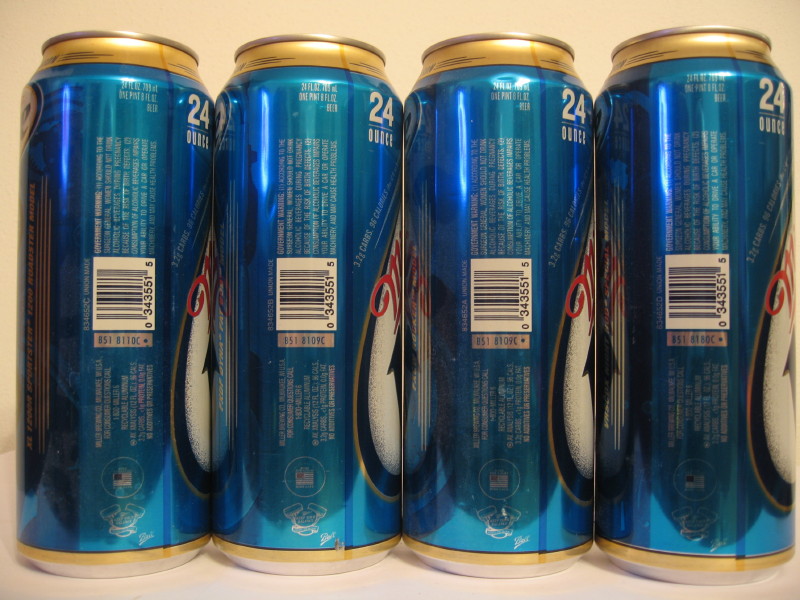 Miller Lite HARLEY DAVIDSON (4 cans set) from USA (71cl) (B/O)