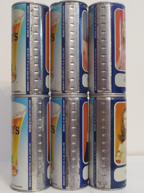 TENNENT´S girls set 1 SS and 5 CS cans from SCOTLAND (44cl) 