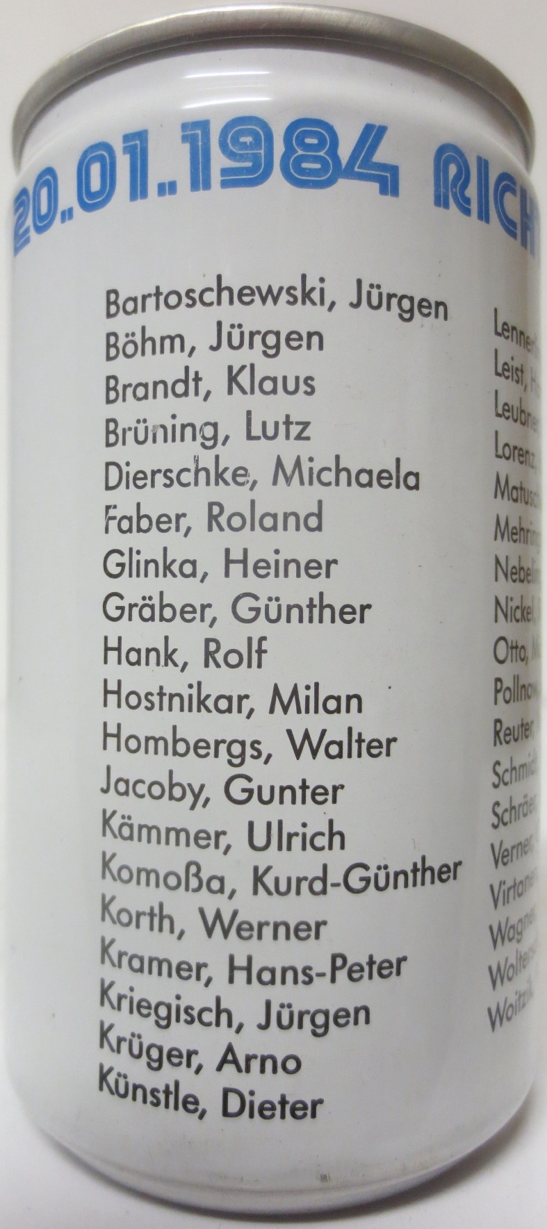 PLM-BALL 20.1.1984 (33cl) (B/O) Nr.1