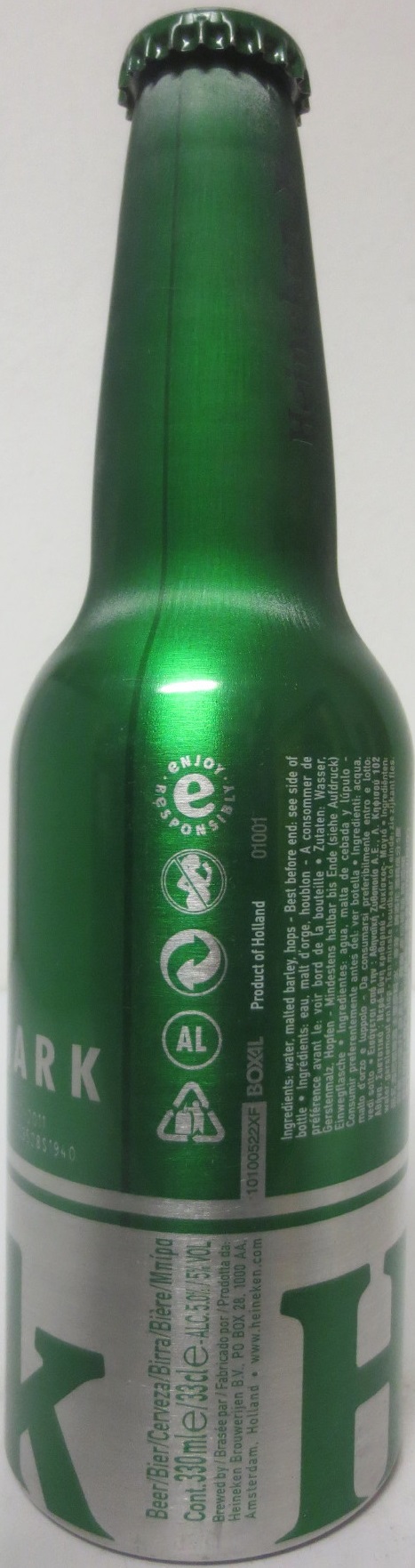 Heineken TRADE MARK (33cl) export for TAIWAN 