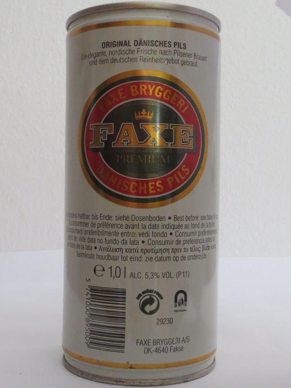FAXE PREMIUM DÄNISCHES PILS 1 Liter (CS) (T/O)