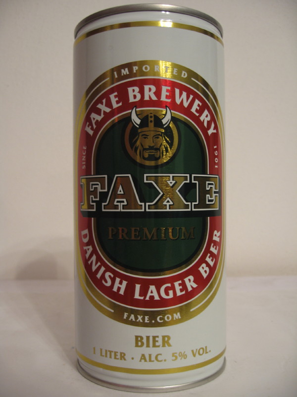 FAXE PREMIUM DANISH LAGER BEER FAXE.COM (CS) (T/O)