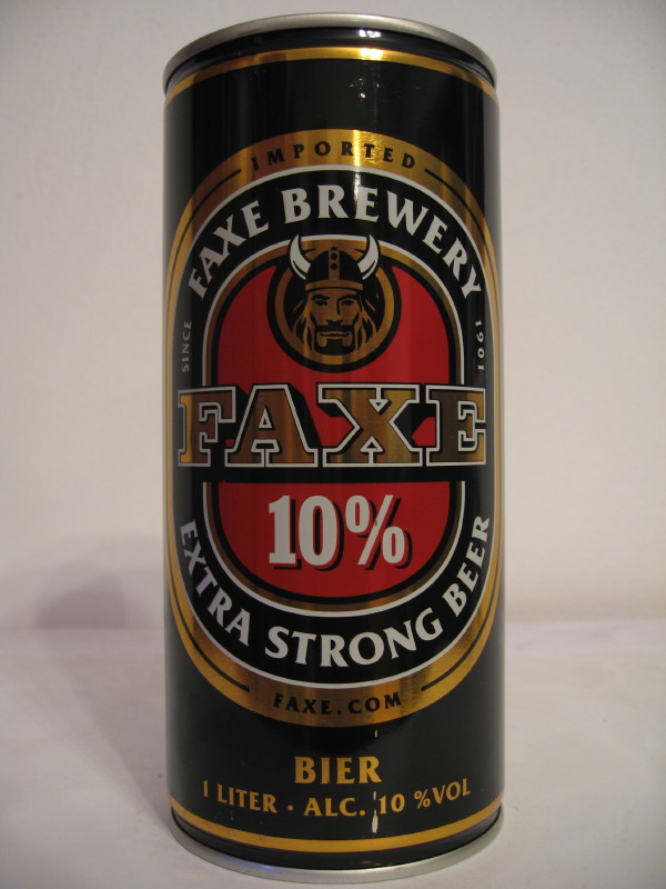 FAXE 10% EXTRA STRONG BEER FAXE.COM (CS) (B/O) 