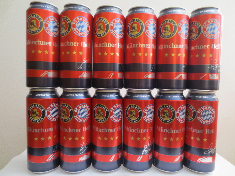 PAULANER Münchner Hell FOOTBALL set (AL) (50cl) (B/O)