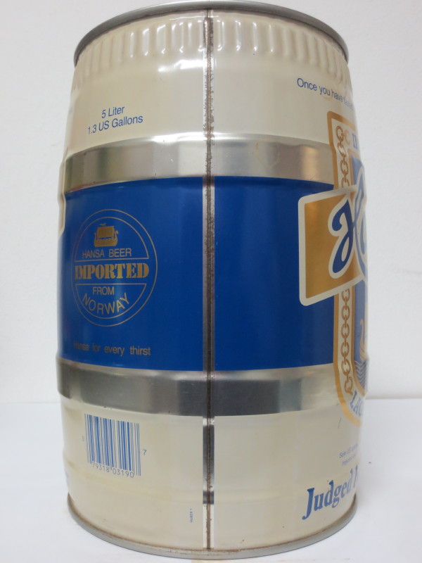 IMPORTED HANSA LAGER BEER