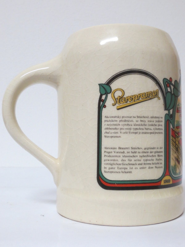Akcionářský pivovar na Smíchově (0,5L) keramický korbel