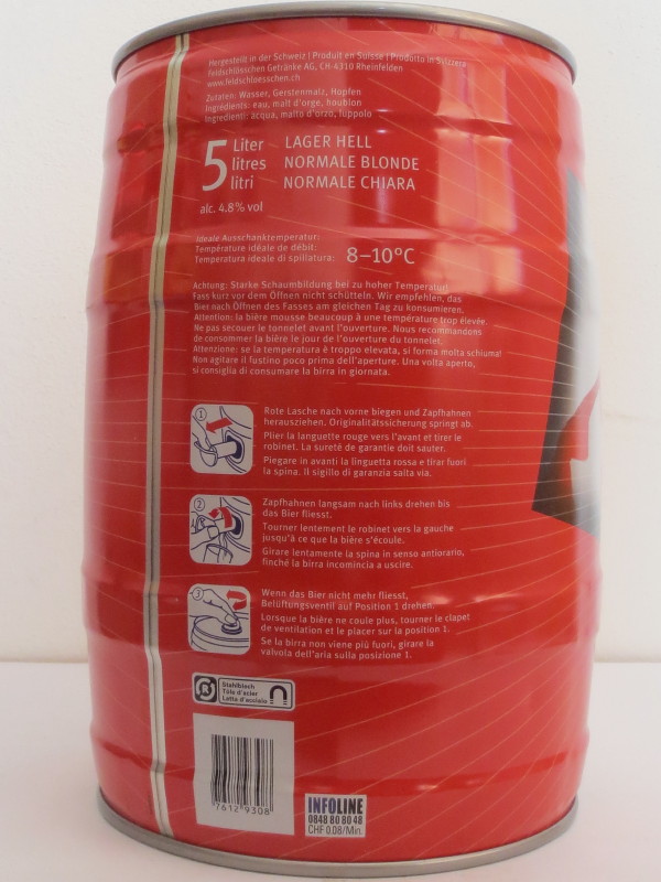 FELDSCHÖSSCHEN ORIGINAL BIER BIERE BIRRA (Switzerland)