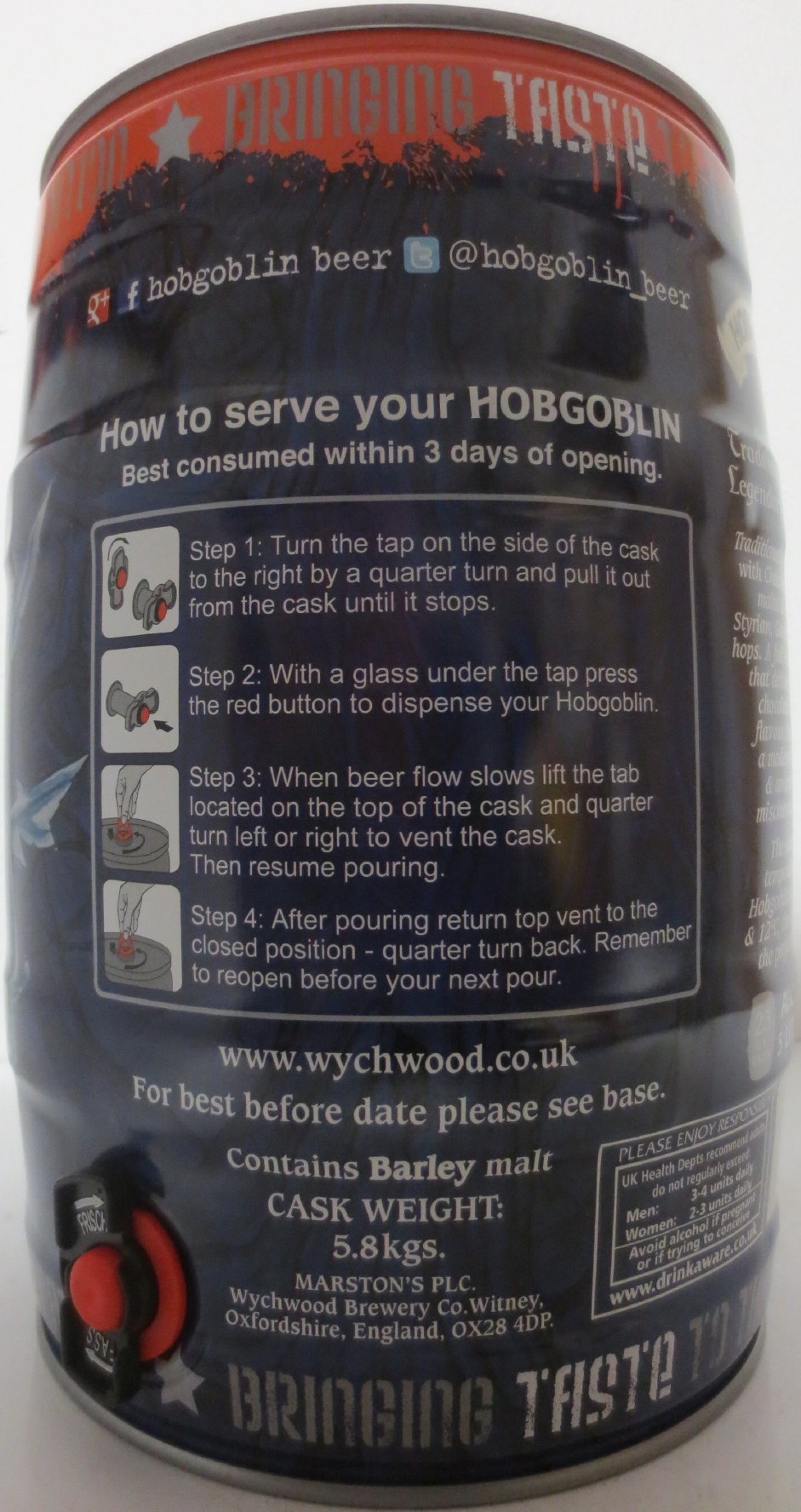 WYCHWOOD BREWERY HOBGOBLIN (5L) Nr.3 