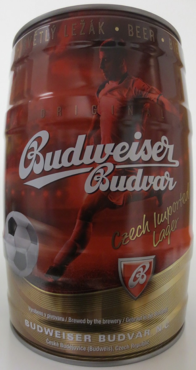 Budweiser Budvar Czech Imported Lager football 2016