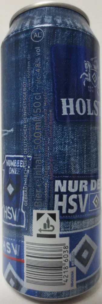HOLSTEN PILSNER PREMIUM EINMAL HSV. IMMER HSV. (50cl) (B/O) Nr.1 