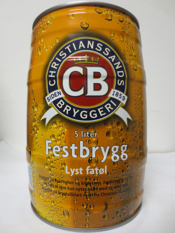 CHRISTIANSSANDS BRYGGERIE 5 Liter Festbrygg Lyst fatol