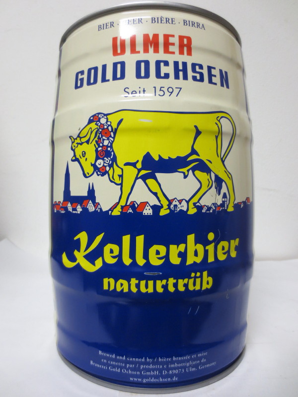 ULMER GOLD OCHSEN Seit 1597 Kellerbier naturtrüb