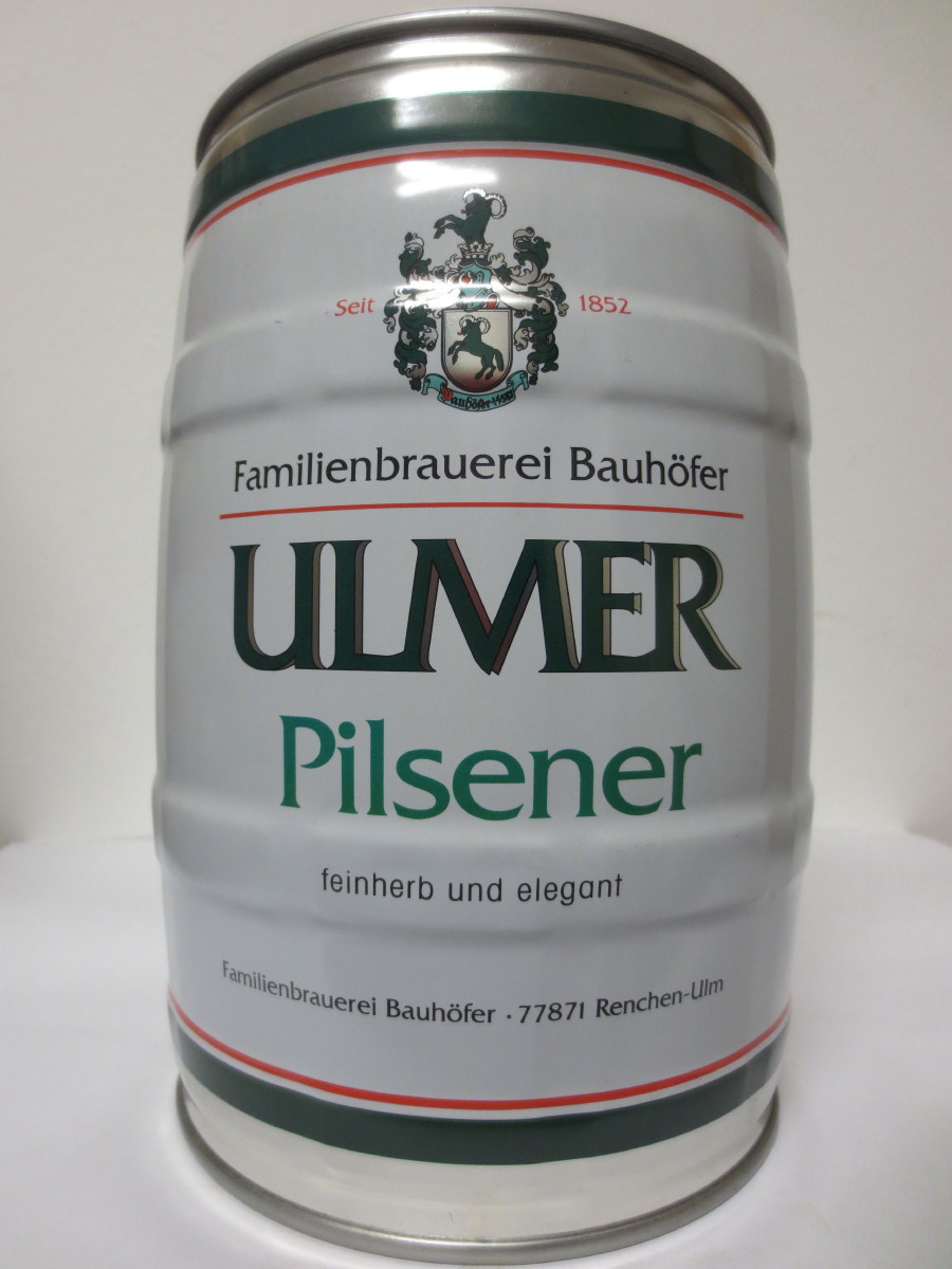 Familienbrauerei Brauhöfer ULMER PILSENER feinherb und elegant 