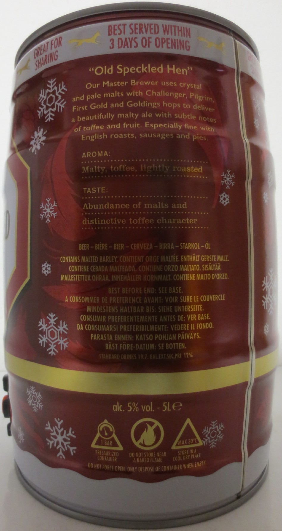 MORLAND OLD SPECKLED HEN CRAFTED FINE ALE (5L) Nr.4