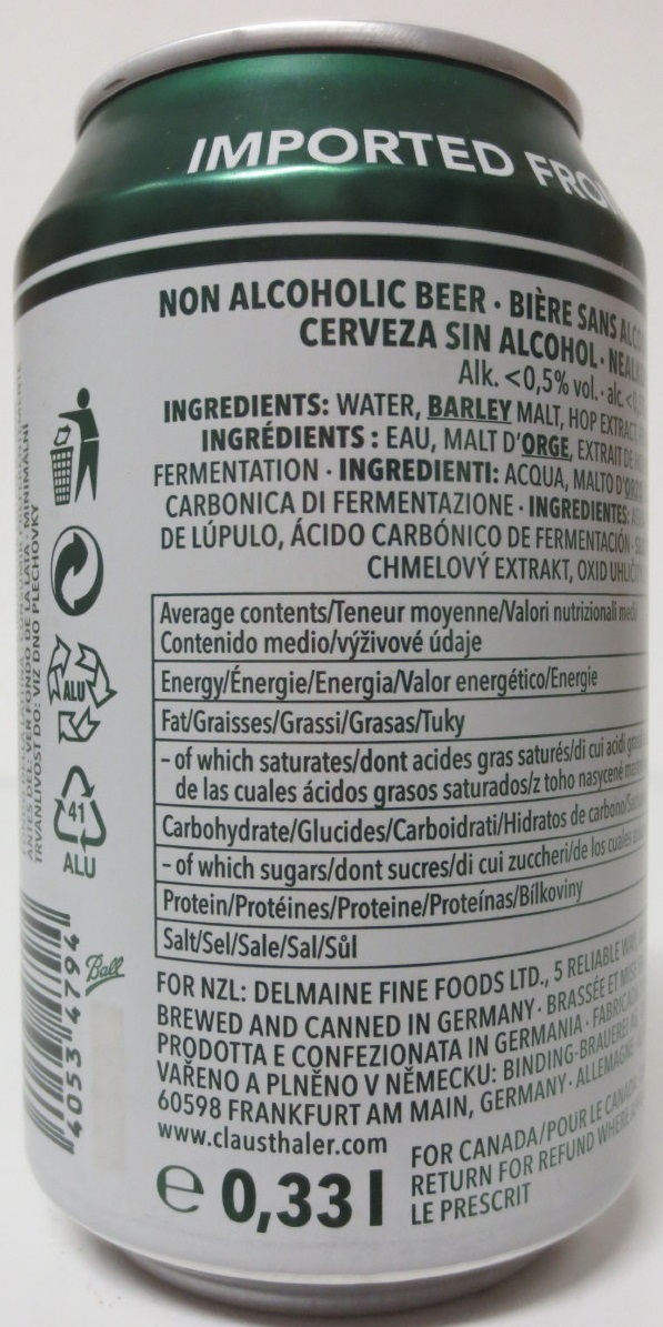 CLAUSTHALER ORIGINAL NON-ALCOHOLIC (33cl)
