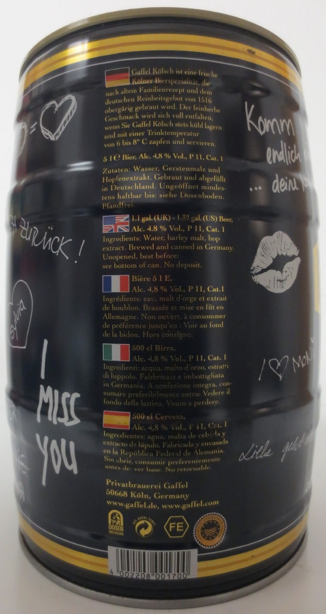 Gaffel kölsch FEINHERBER GESCHMACK (5L) Nr.6