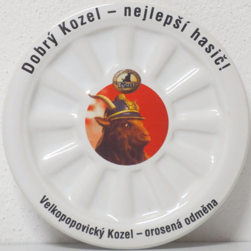 2 kermické pivní podtácky Velkopopovický Kozel  (keramická táceky) 