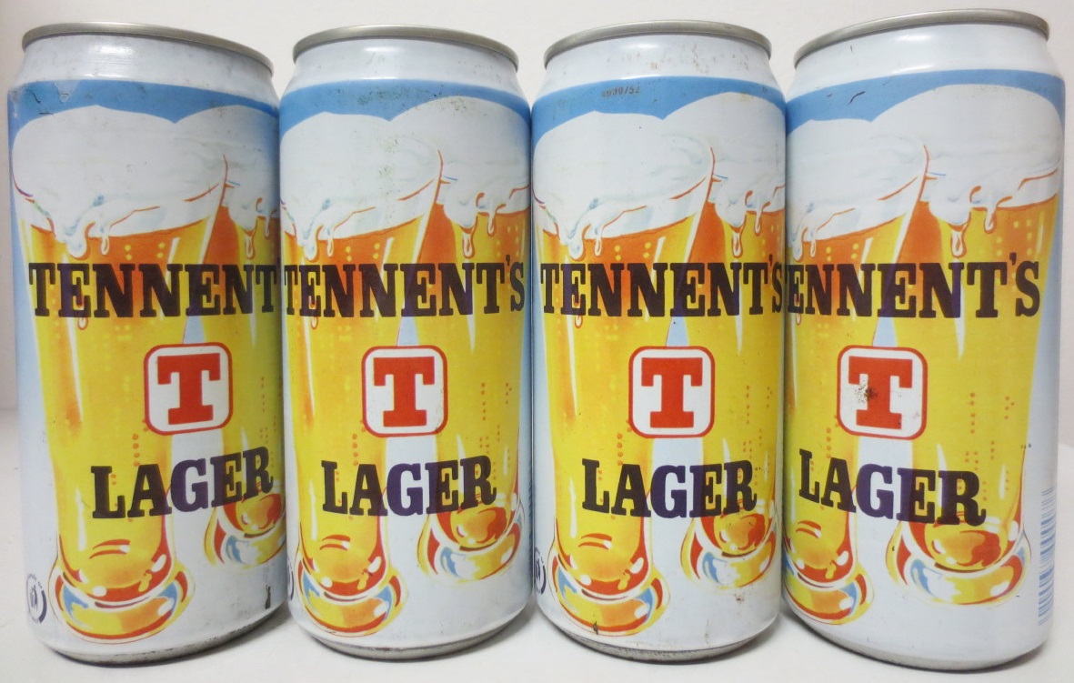 TENNENT´S LAGER complete set from U.K. (44cl) (STILL FULL)