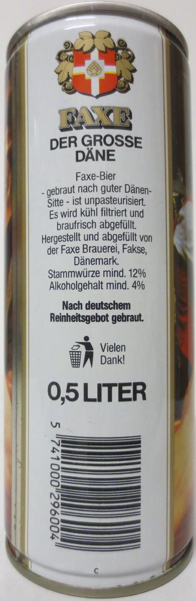 FAXE DER GROSSE DÄNE (CS) (50cl) (T/O) Nr.3