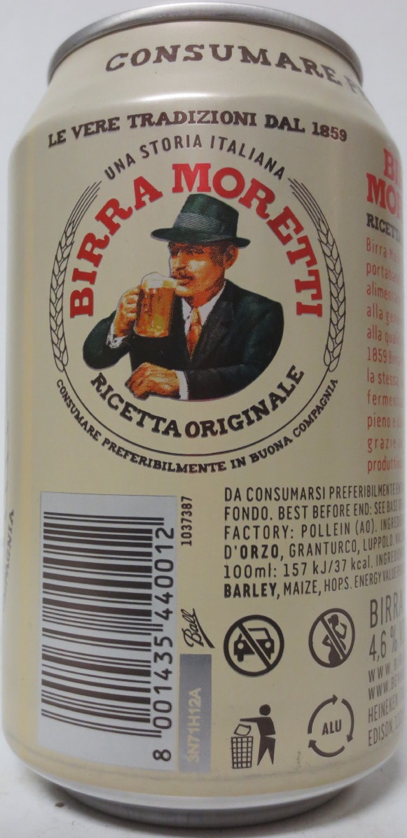 BIRRA MORETTI from Italy (33cl) (B/O) Nr.1