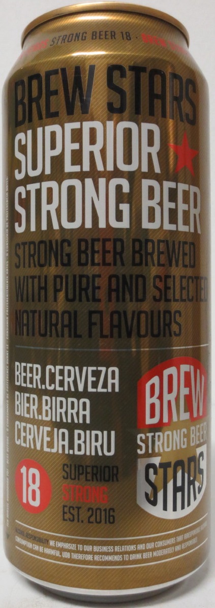 BREW STRONG BEER STARS from HOLLAND (50cl) (B/O)