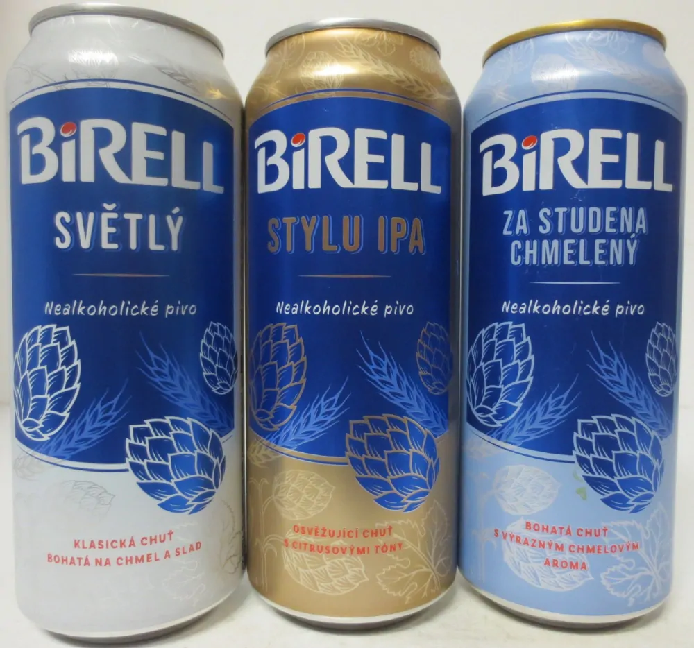 BIRELL serie 3 cans from Czech Republic 2024 (50cl) 