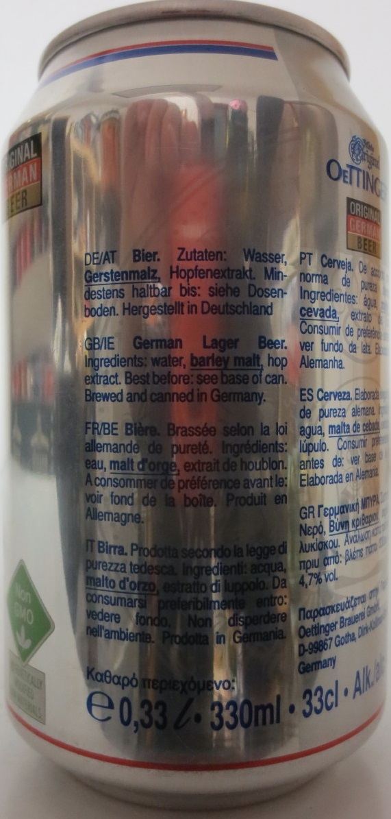 Original OETTINGER Pils (33cl) (B/O) Nr.1 