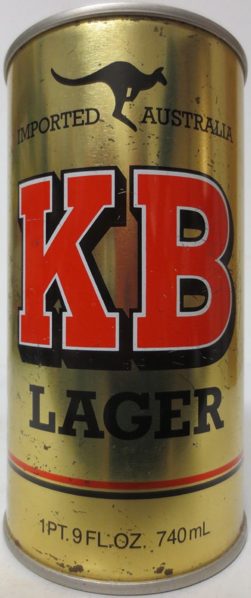 KB LAGER IMPORTED AUSTRALIA (74cl)