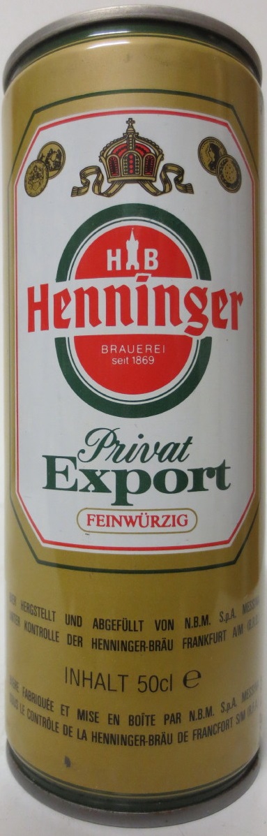 Henninger PRIVAT Export FEINWÜRZIG (50cl) Nr.1