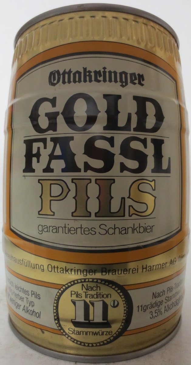 Ottakringer GOLD FASSL PILS garantiertes Schankbier 11°